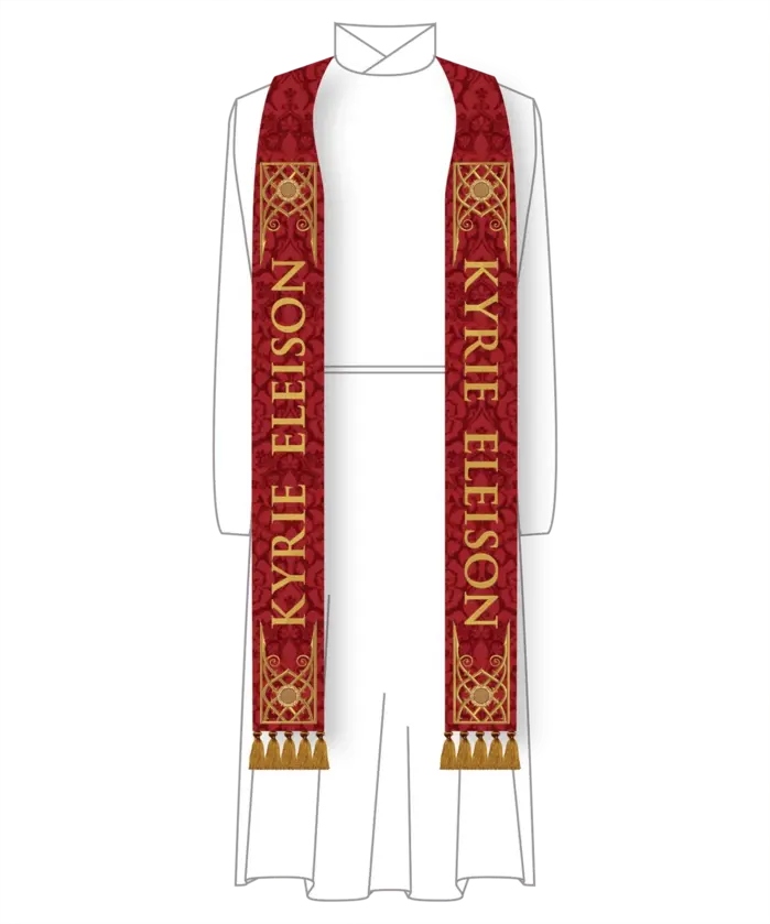 Kyrie Eleison Scarlet With Tassels