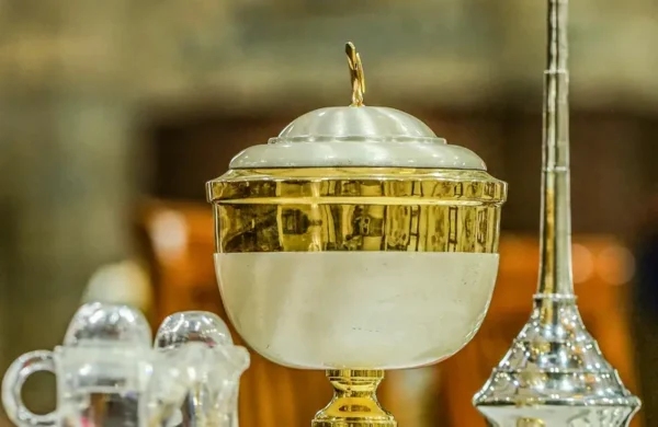 Chrism Oil Altar Church Used